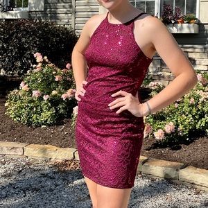 Burgundy formal dress size medium